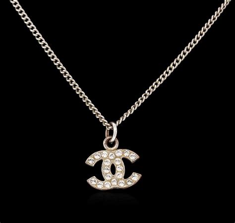 chanel logo necklace real|fake chanel necklace.